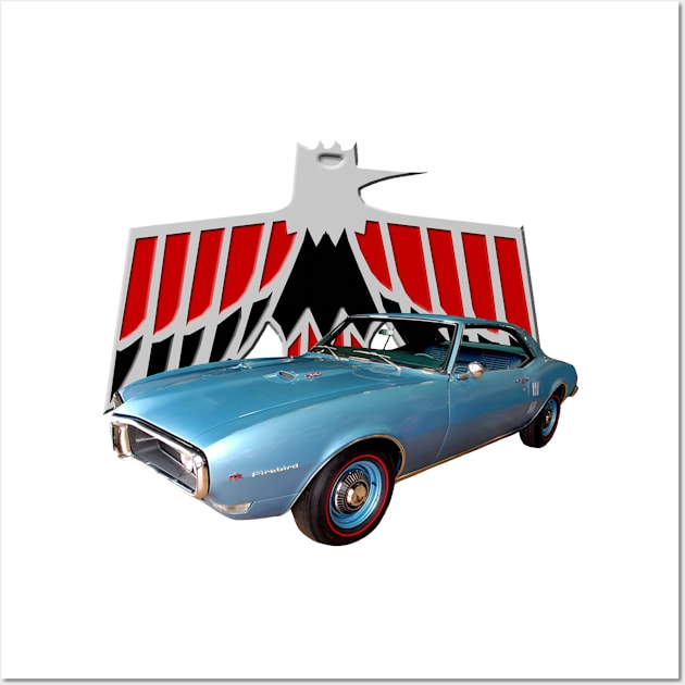 1968 Pontiac Firebird Wall Art by Permages LLC